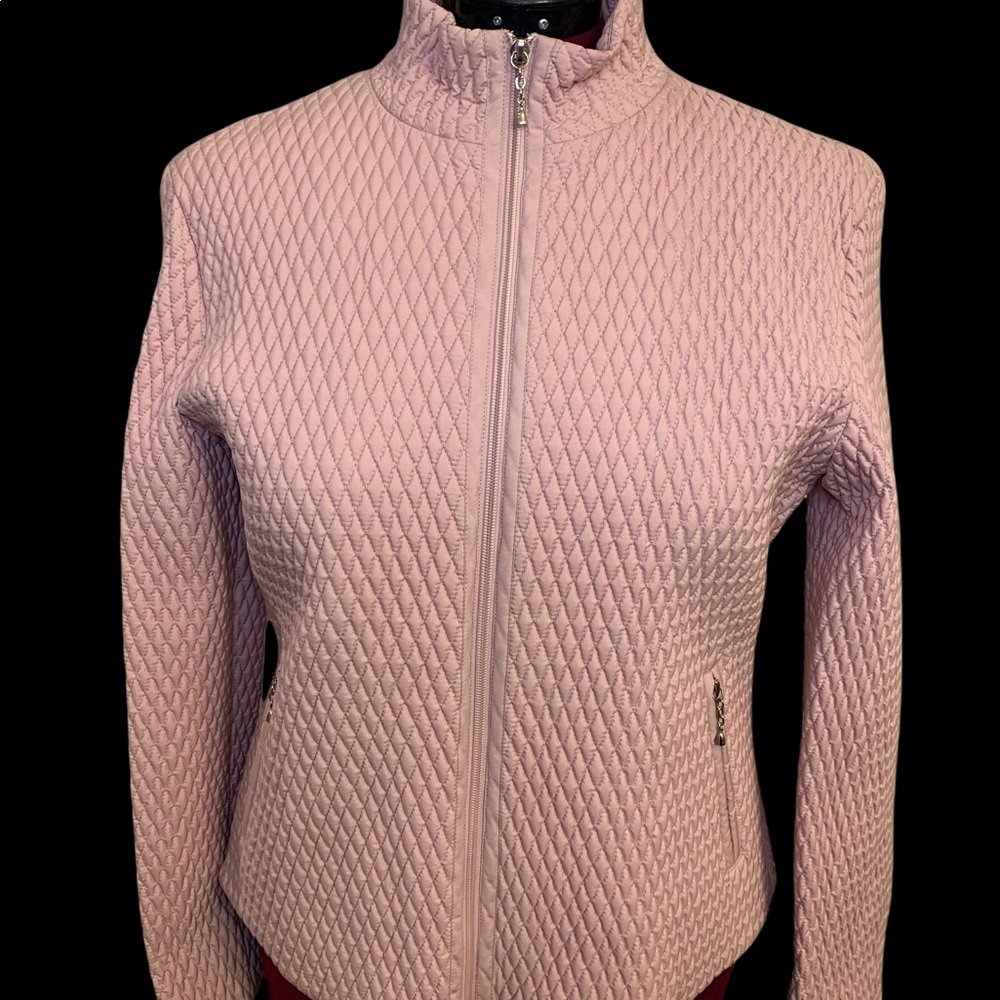 NWT Nine West Light Pink Zippered Short Jacket in Size XL